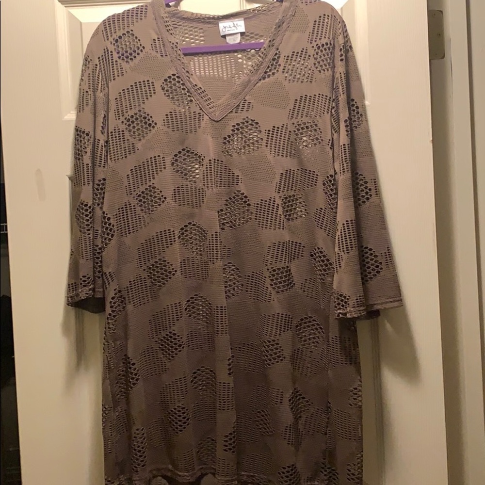 Jordan Taylor swimsuit cover up-color mocha